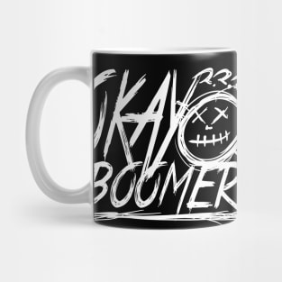 okay boomer. funny band logo. Mug